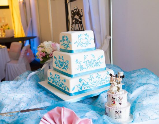 disney themed wedding cake topper