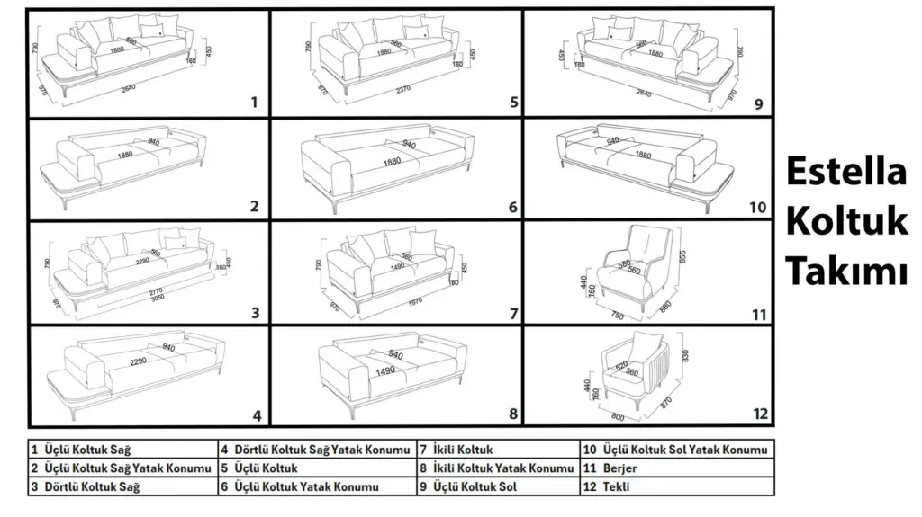 Bellona Estella Zero-Wall Yatak Mekanizması ve Açılabilir Koltuk Özelliği